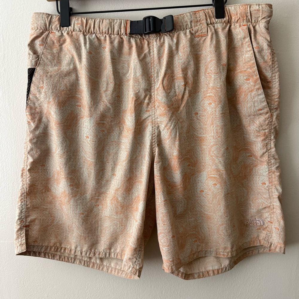 The North Face Topographic Print Trail Shorts Men’s Medium Hiking Gorpcore M